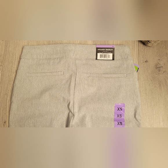 Hilary Radley Light Gray Full-Length Straight Leg Trouser Pants, Women (XS) NWT - Picture 10 of 14